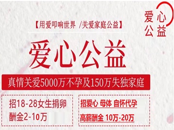 青冈捐卵助孕生子 爱心志愿者招募